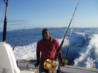 Jo rigged for sailfish, Bite Me, Fiji